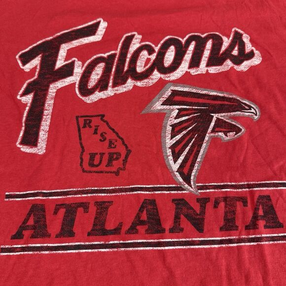 Atlanta Falcons 47 Oversized relaxed Racer Red T-Shirt Women's Medium NFL NWT - Picture 11 of 12